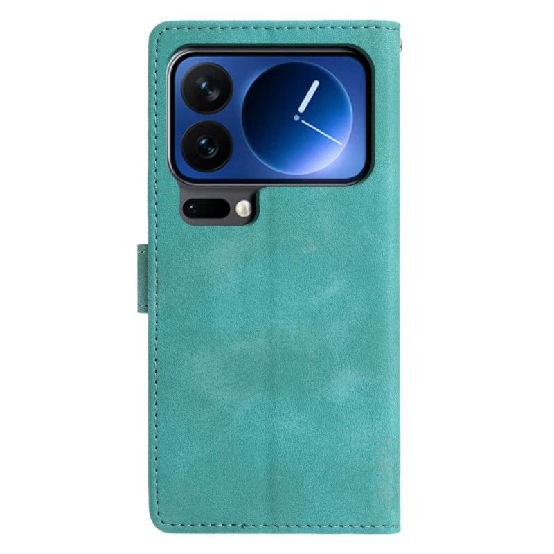 Flip Cover Til Xiaomi 17 Pro Max Trekantmønster