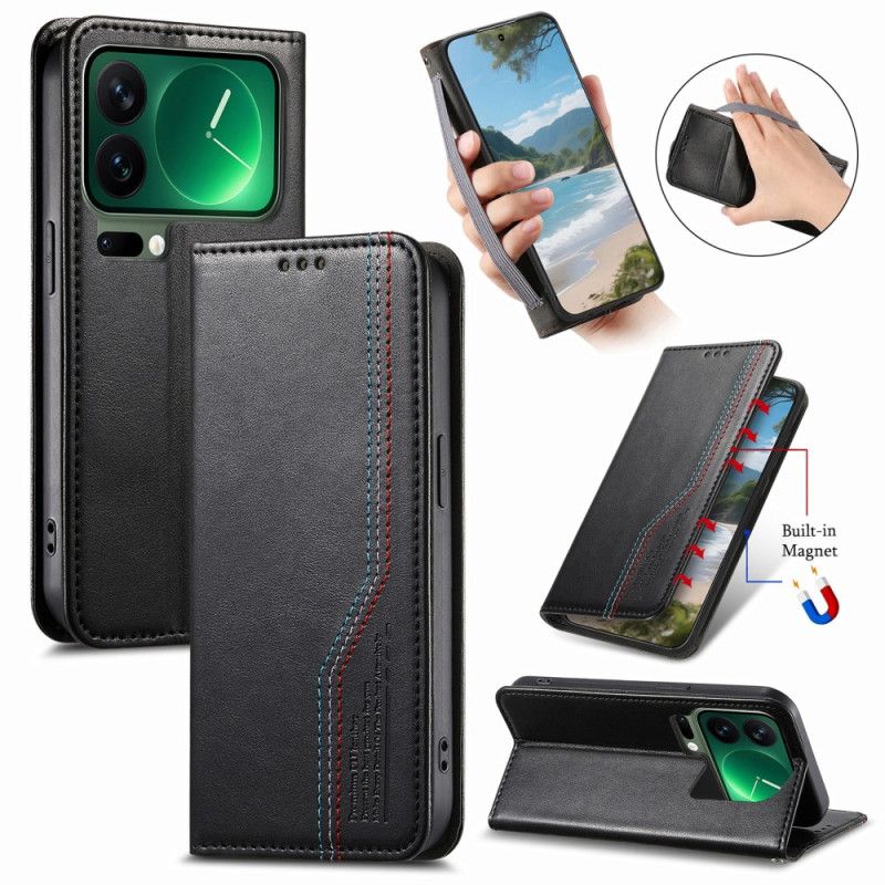 Flip Cover Xiaomi 17 Pro Max Elastisk Håndledsrem
