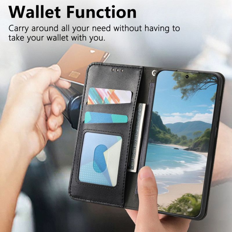 Flip Cover Xiaomi 17 Pro Max Elastisk Håndledsrem