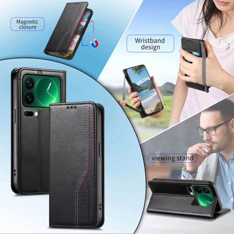 Flip Cover Xiaomi 17 Pro Max Elastisk Håndledsrem