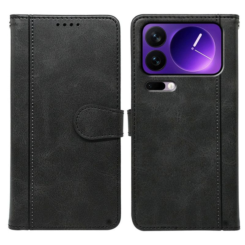 Læder Cover Xiaomi 17 Pro Max Kantbånd