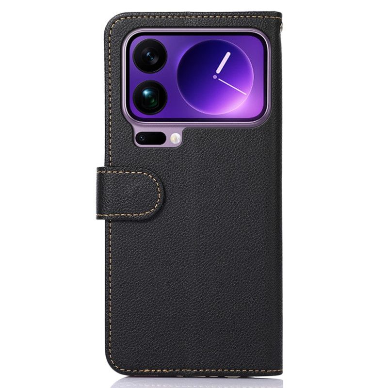 Læder Cover Xiaomi 17 Pro Max Telefon Etui Khazneh Tofarvet