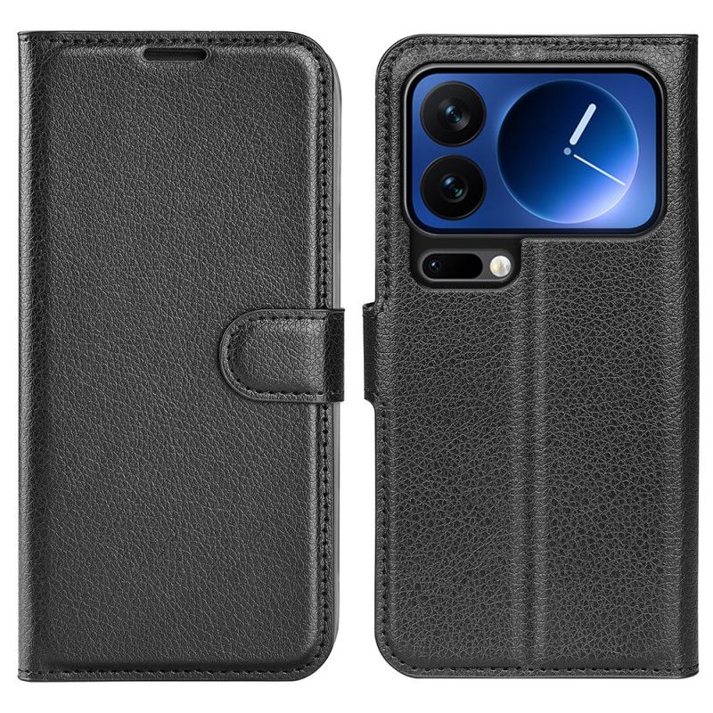Læder Cover Xiaomi 17 Pro Max Telefon Etui Litchi-læder I Kunstlæder