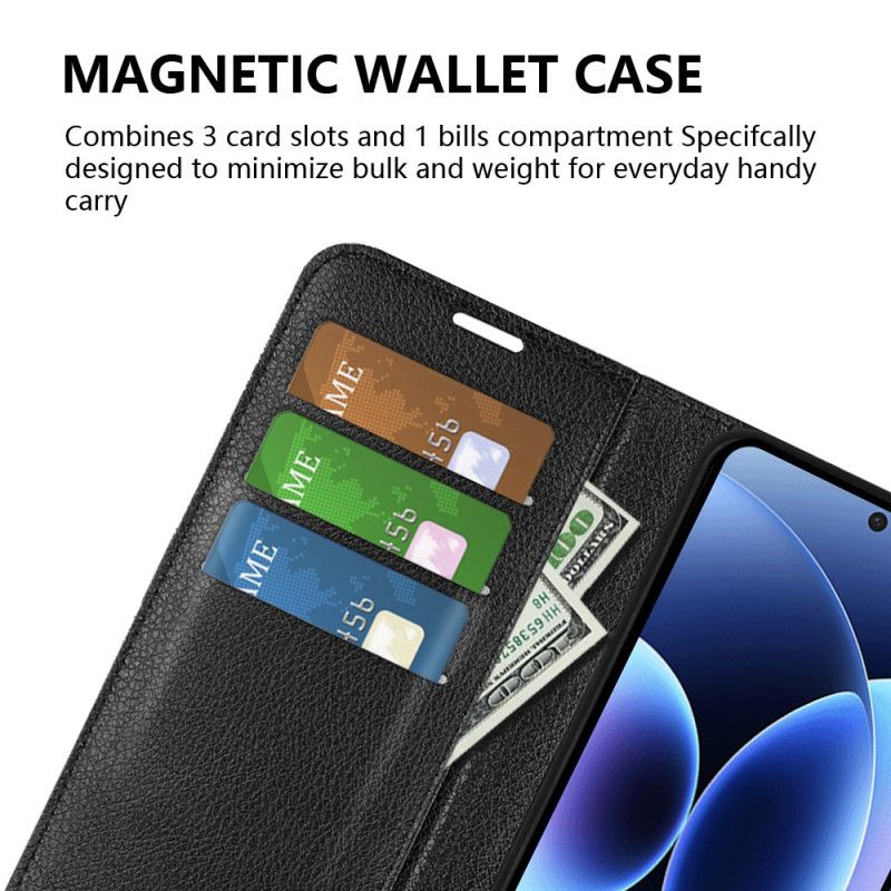 Læder Cover Xiaomi 17 Pro Max Telefon Etui Litchi-læder I Kunstlæder