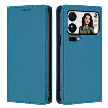 Læder Cover Xiaomi 17 Pro Max Telefon Etui Magnetisk Lukning Og Rfid-beskyttelse