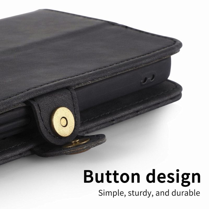 Læder Cover Xiaomi 17 Pro Max Telefon Etui Pung Med Geometrisk Design