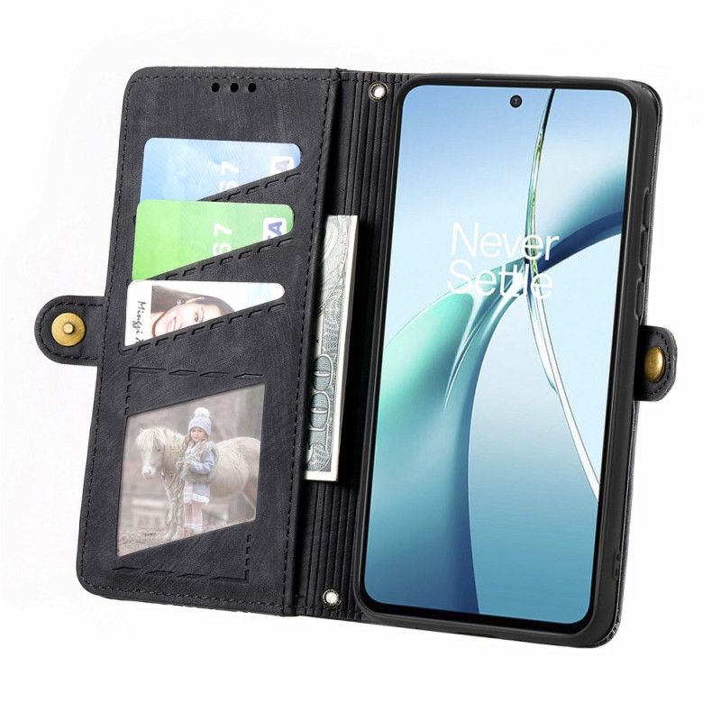 Læder Cover Xiaomi 17 Pro Max Telefon Etui Pung Med Geometrisk Design