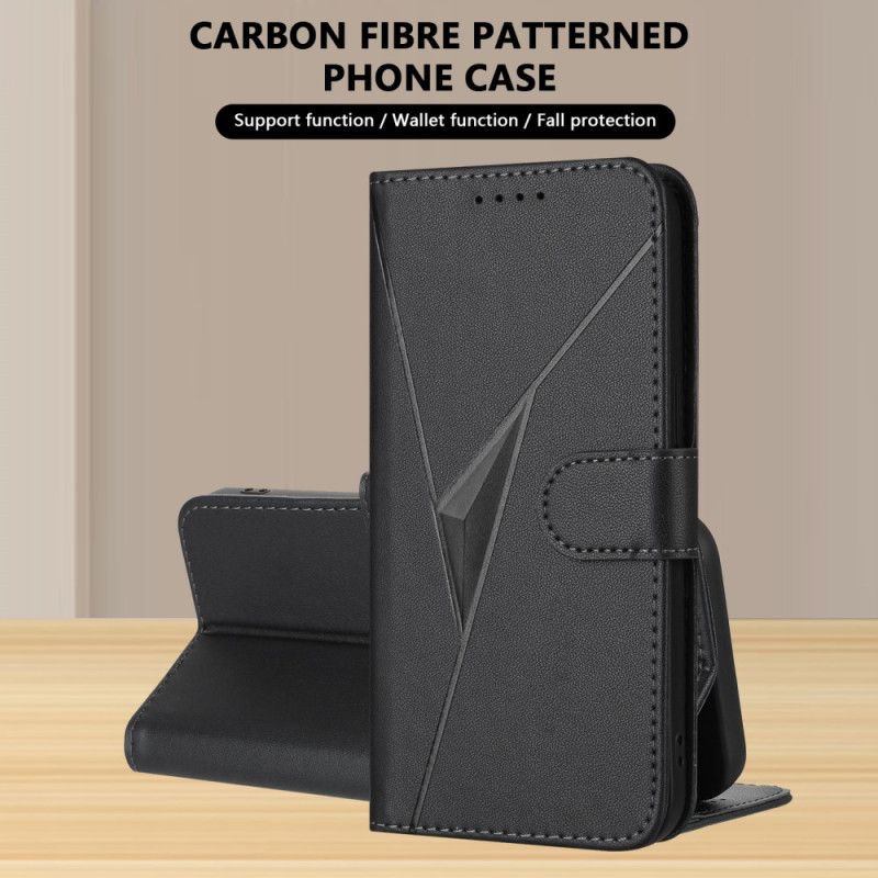 Læder Cover Xiaomi 17 Pro Max Trekantmønster