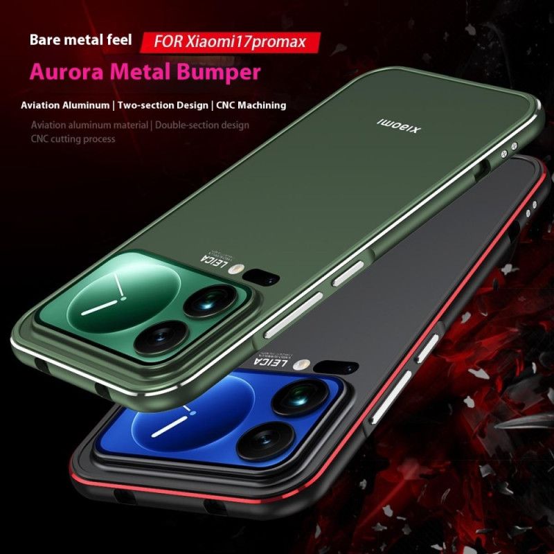 Xiaomi 17 Pro Max Linsebeskyttelsesbumper Og Metalramme