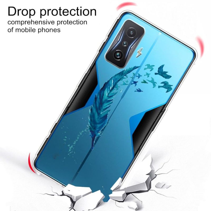 Mobilcover Poco F4 GT Original Fjer Og Fugle