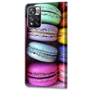 Læder Cover Xiaomi Redmi Note 11 Pro Plus 5G Macarons