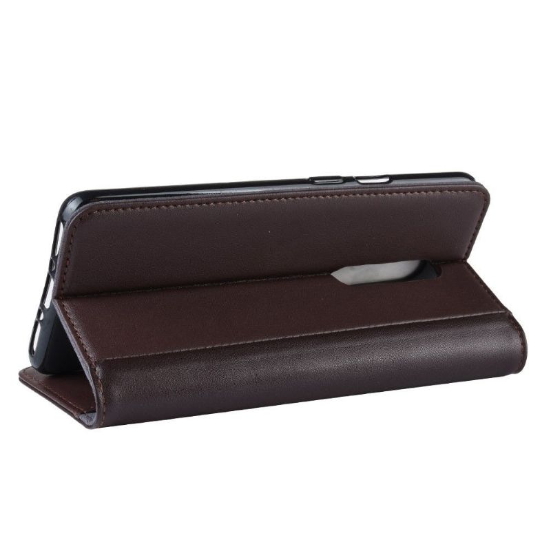 Etui OnePlus 7 Pro Premium Læder Kortholder - Brun