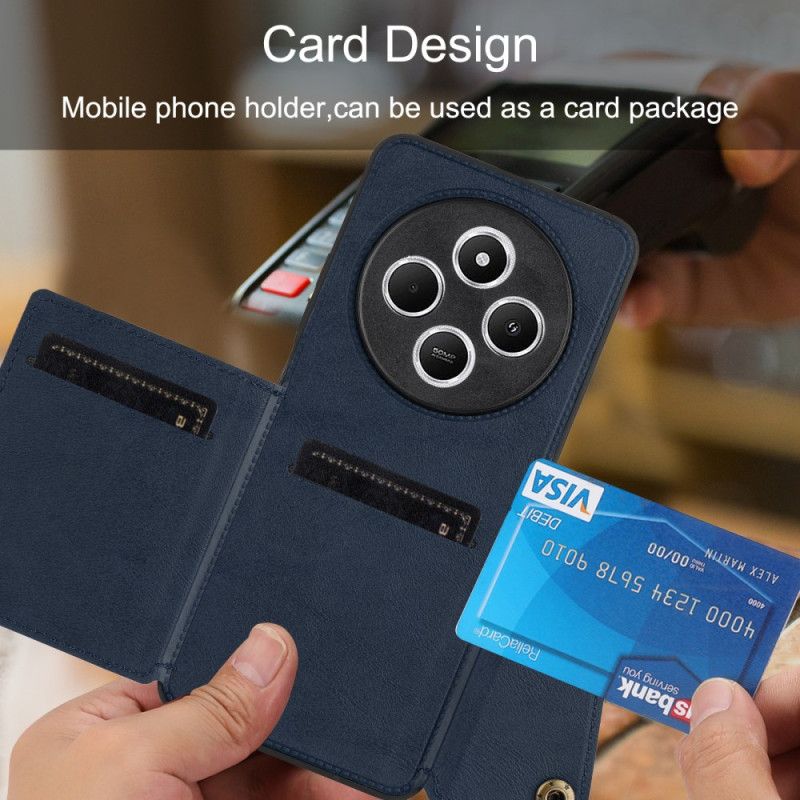 Cover Poco C75 Kortholder Og Stativ I Lædereffekt