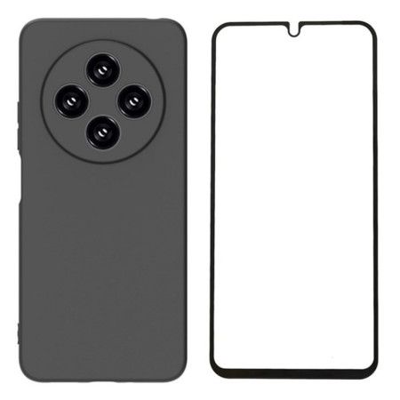 Cover Poco C75 Mat Silikone Med Hærdet Glasskærmbeskytter Wanlonfeng