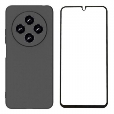 Cover Poco C75 Mat Silikone Med Hærdet Glasskærmbeskytter Wanlonfeng