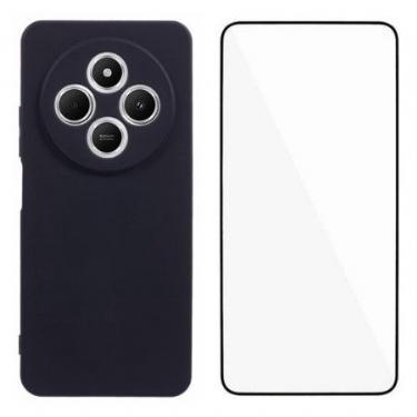 Cover Poco C75 Silikone Med Hærdet Glasskærmbeskytter