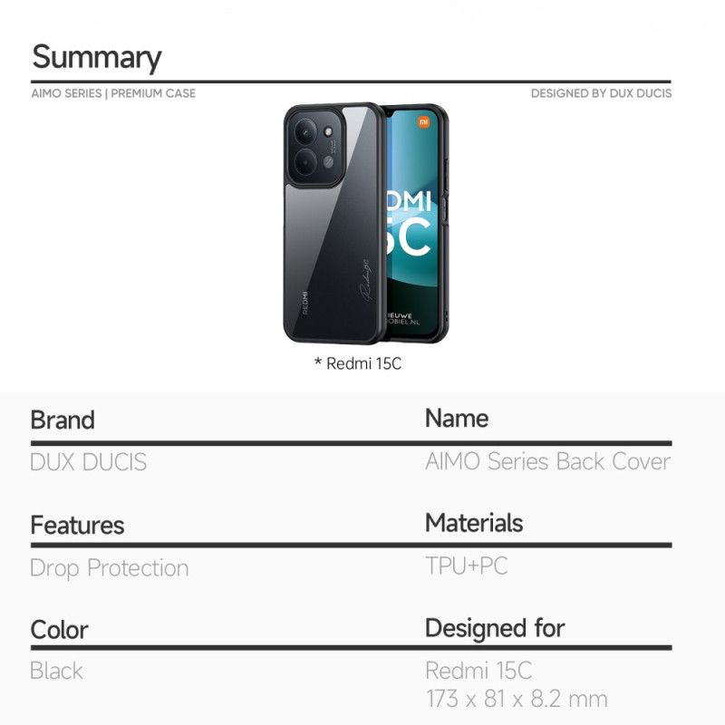 Cover Poco C75 Telefon Etui Aimo-serien Dux Ducis