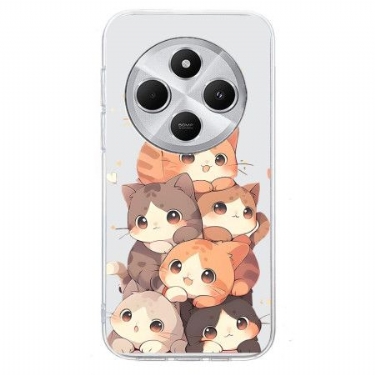 Cover Poco C75 Telefon Etui Kitten Design