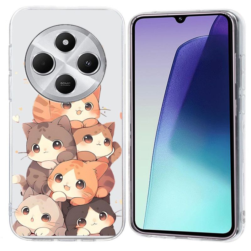 Cover Poco C75 Telefon Etui Kitten Design