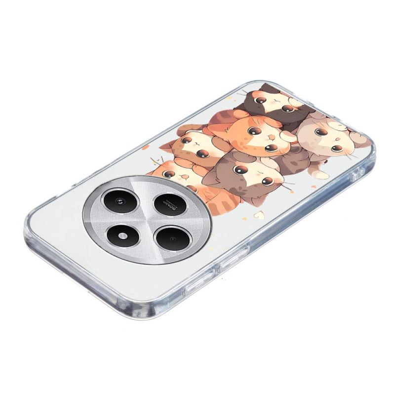 Cover Poco C75 Telefon Etui Kitten Design