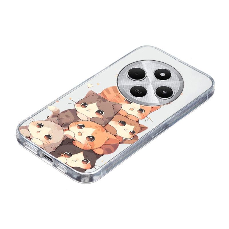 Cover Poco C75 Telefon Etui Kitten Design