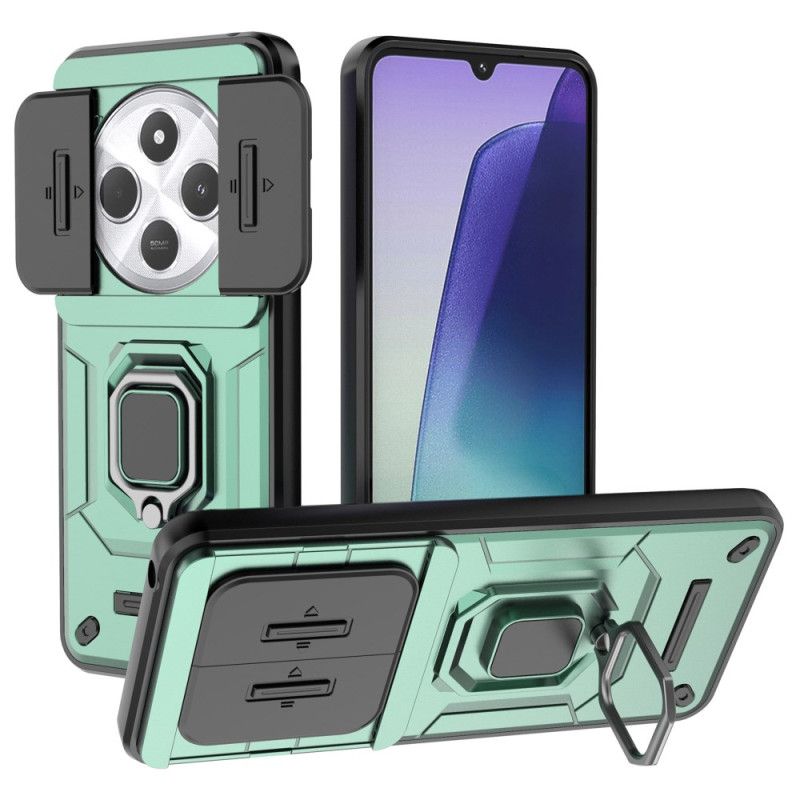 Cover Til Poco C75 Holdbart Ringcover Med Glidende Linsebeskytter