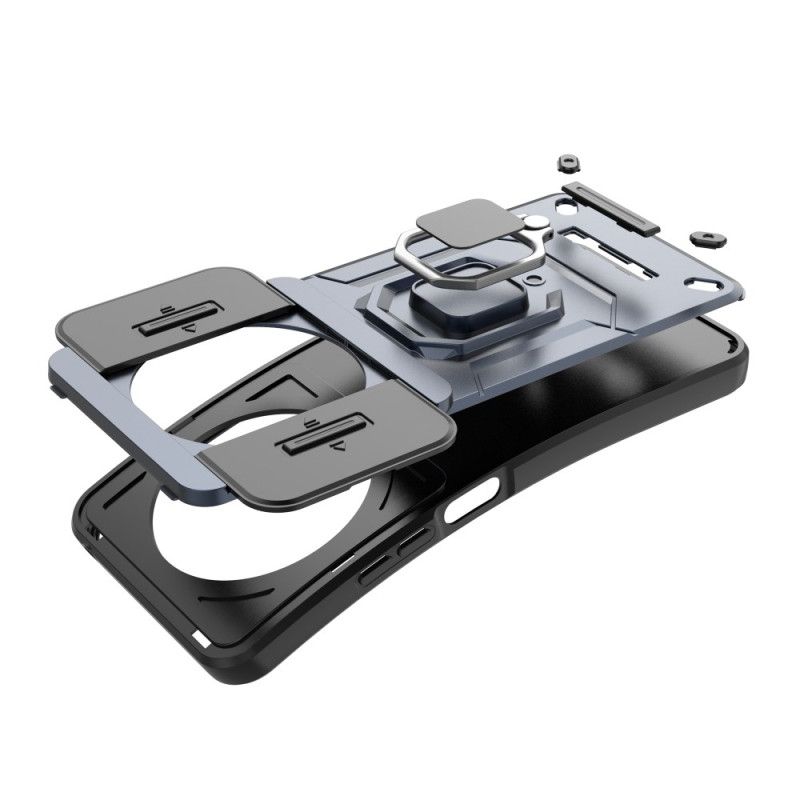 Cover Til Poco C75 Holdbart Ringcover Med Glidende Linsebeskytter