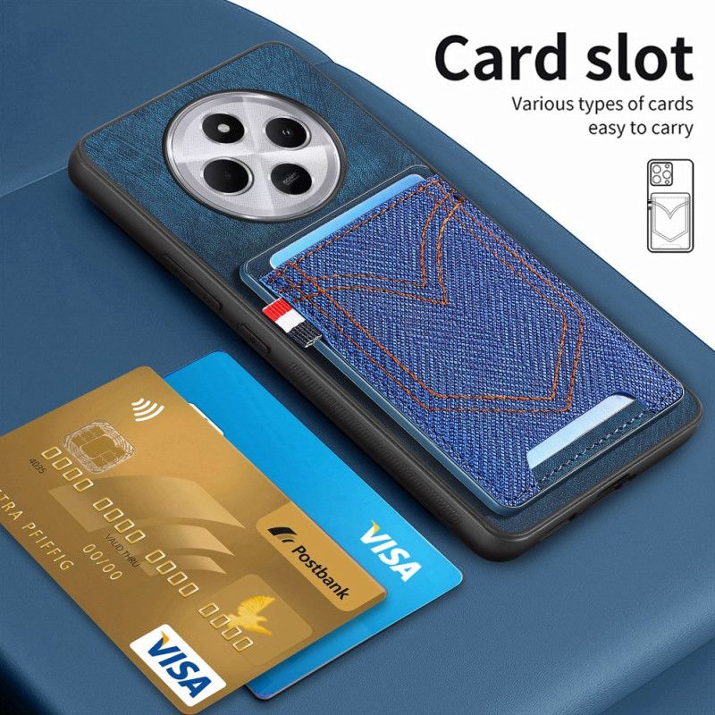 Cover Til Poco C75 Kortholder I Denim