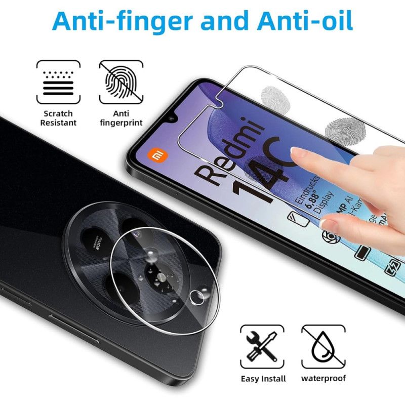 Dobbelt Hærdet Glasskærm Og Kamerabeskytter Til Xiaomi Redmi 14c / Poco C75