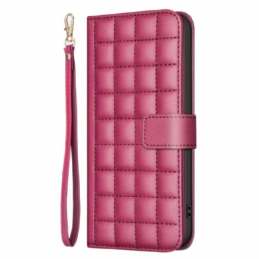 Flip Cover Poco C75 Binfen Farve Pufferjakkestil