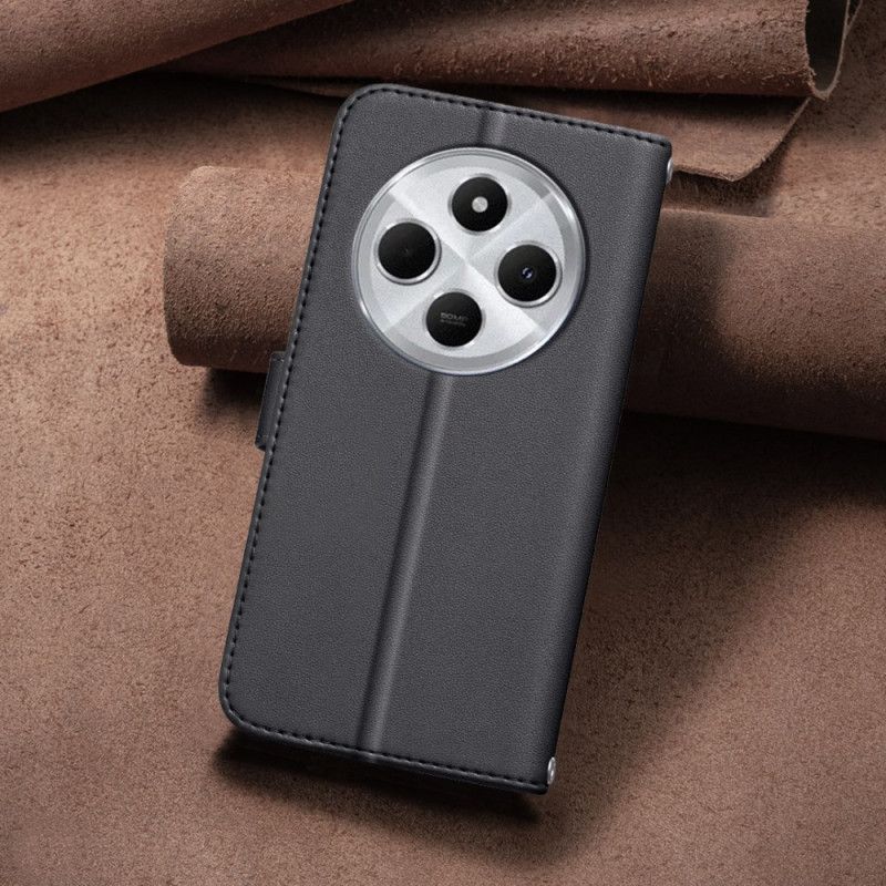 Flip Cover Poco C75 Binfen Farve Pufferjakkestil