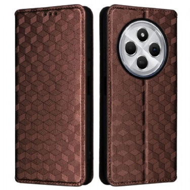 Flip Cover Poco C75 Diamantmønster