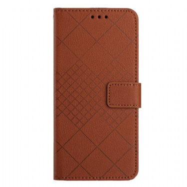 Flip Cover Poco C75 Geometrisk Mønster