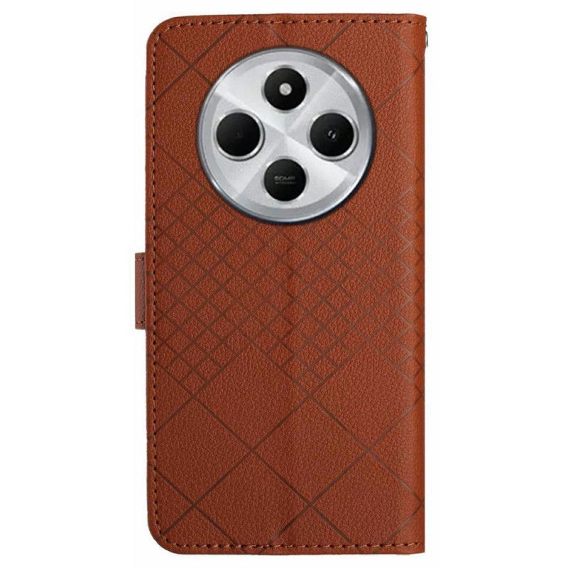 Flip Cover Poco C75 Geometrisk Mønster