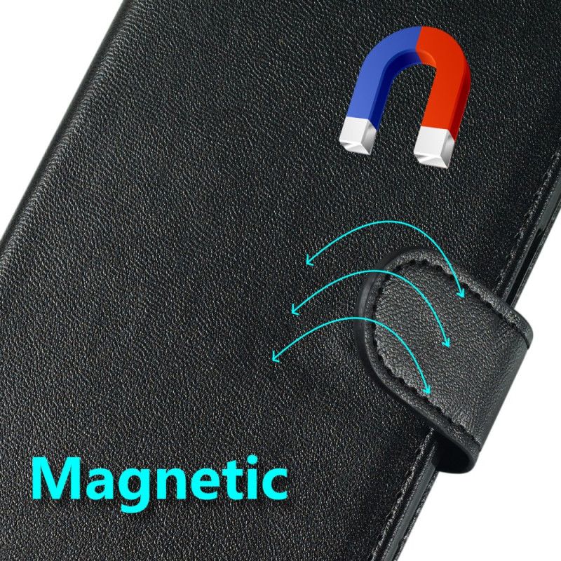 Flip Cover Poco C75 Guldroser I Kunstlæderrem