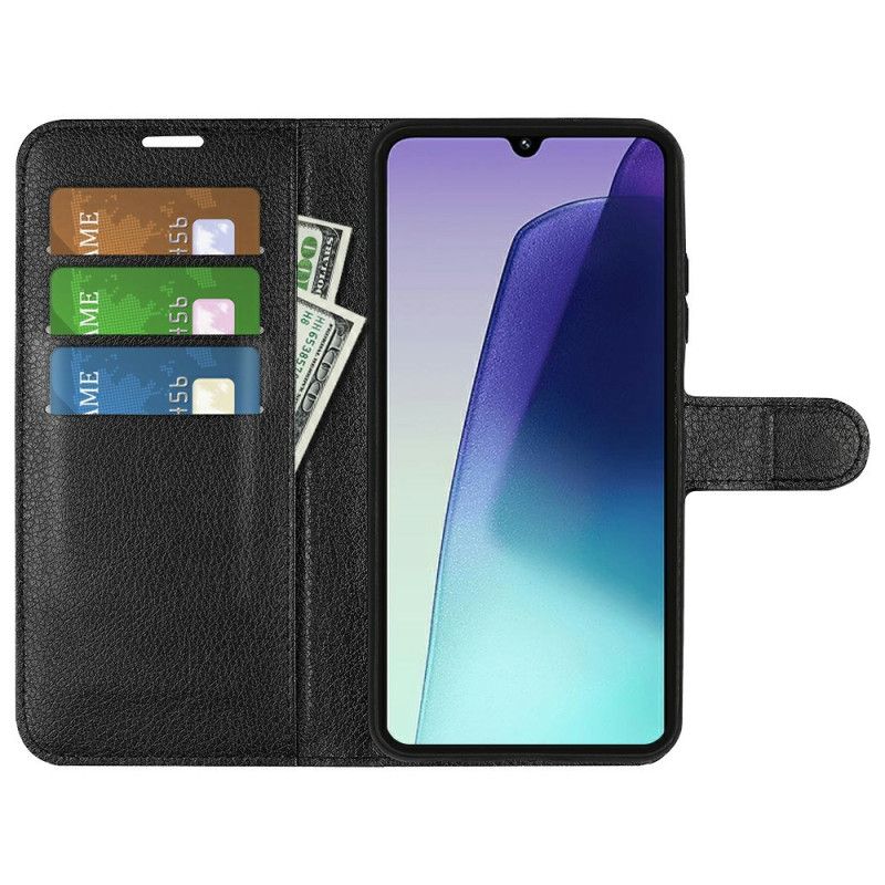 Flip Cover Poco C75 Litchi Kunstlæder