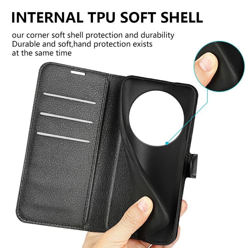 Flip Cover Poco C75 Litchi Kunstlæder