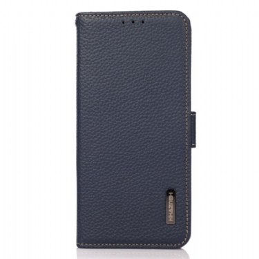 Flip Cover Poco C75 Lychee Læder Rfid-blokerende Khazneh