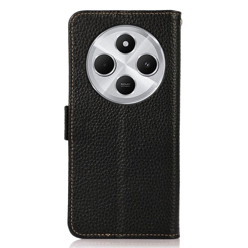 Flip Cover Poco C75 Lychee Læder Rfid-blokerende Khazneh