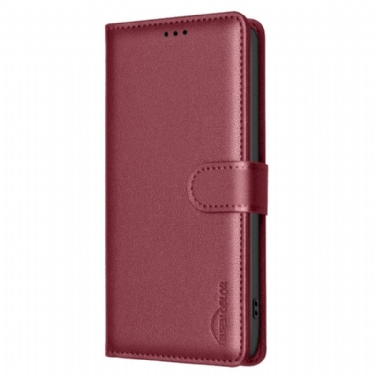 Flip Cover Poco C75 Rfid-blokerende Binfen-farve