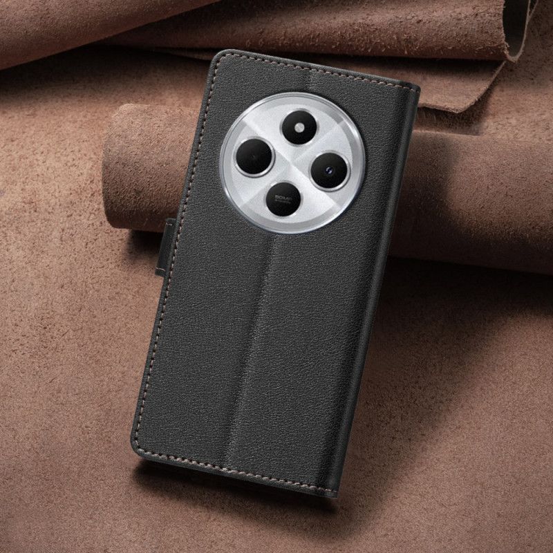 Flip Cover Poco C75 Rfid-blokerende Binfen-farve