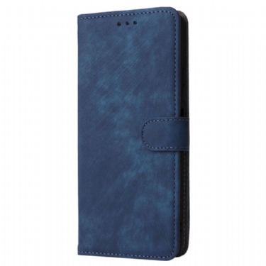 Flip Cover Poco C75 Rfid-blokering Med Ruskindseffekt Og Rem