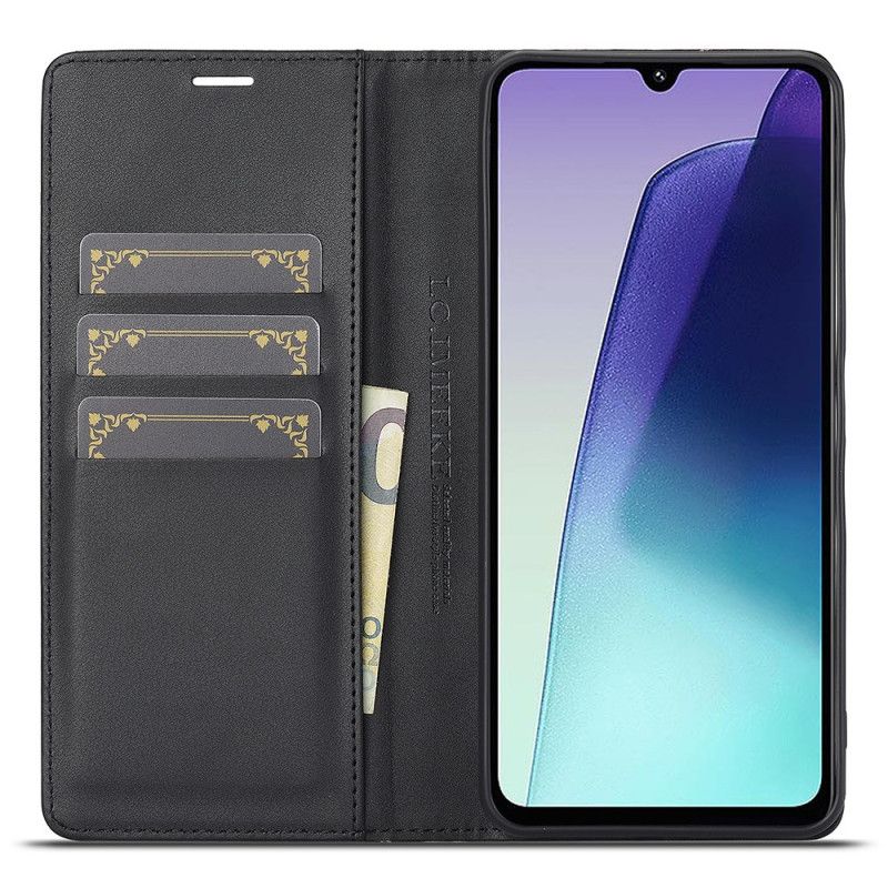 Flip Cover Til Poco C75 Kulfibertekstur