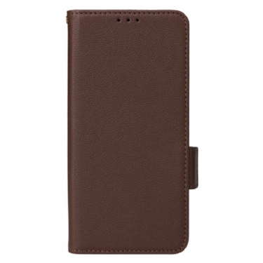 Flip Cover Til Poco C75 Litchitekstur Med Rem