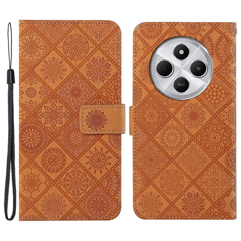 Flip Cover Til Poco C75 Patchwork Med Rem