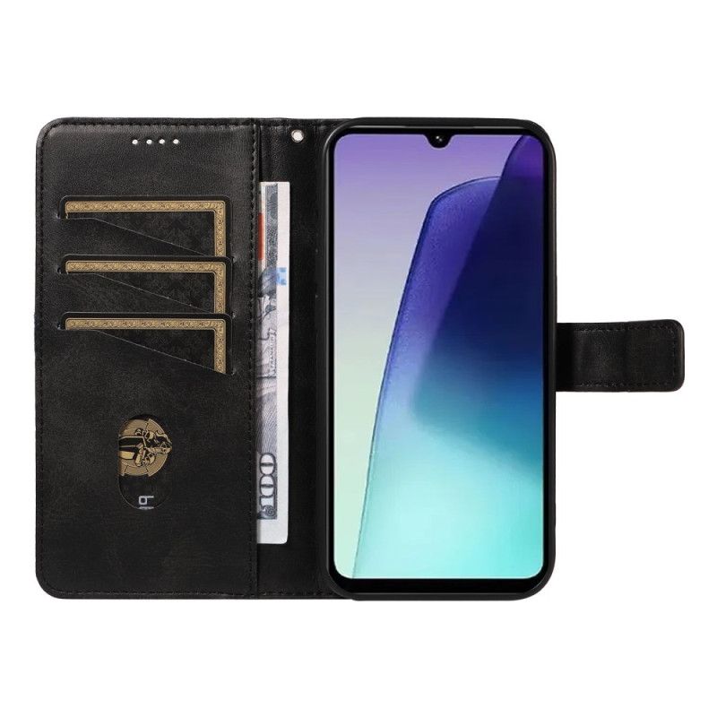 Flip Cover Til Poco C75 Tofarvede Striber