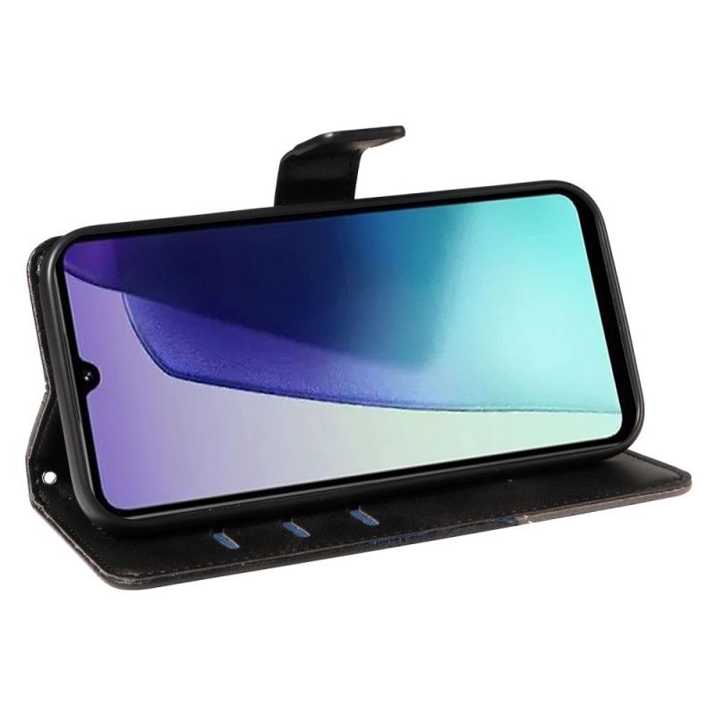 Flip Cover Til Poco C75 Tofarvede Striber