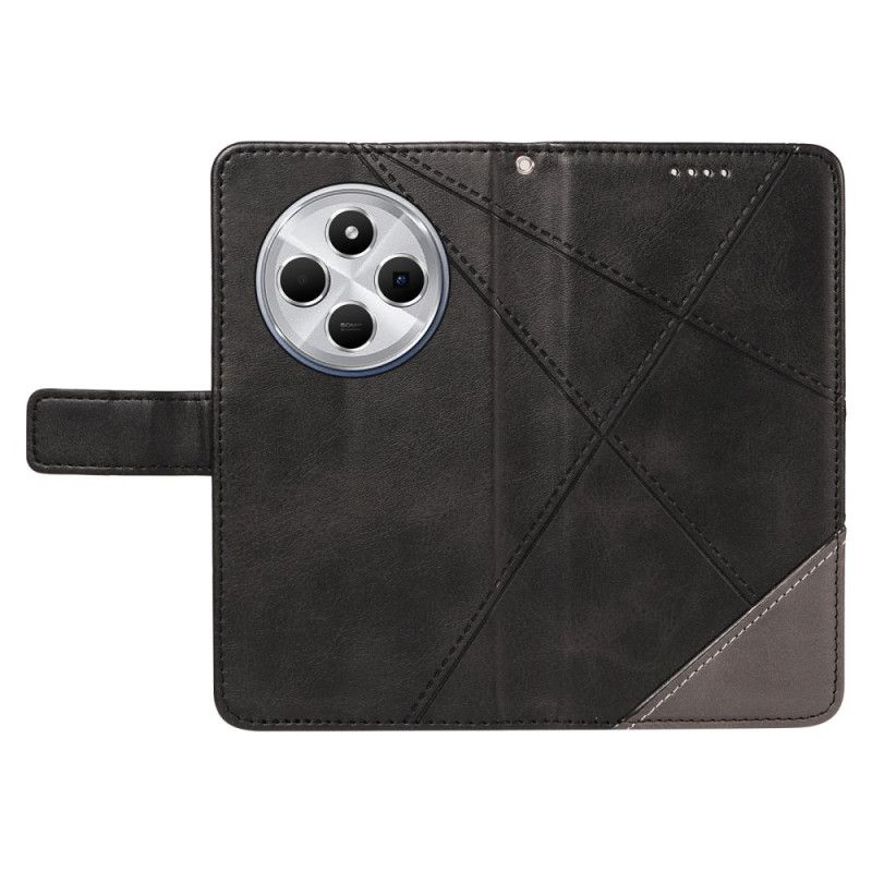 Flip Cover Til Poco C75 Tofarvede Striber