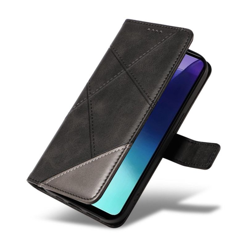 Flip Cover Til Poco C75 Tofarvede Striber