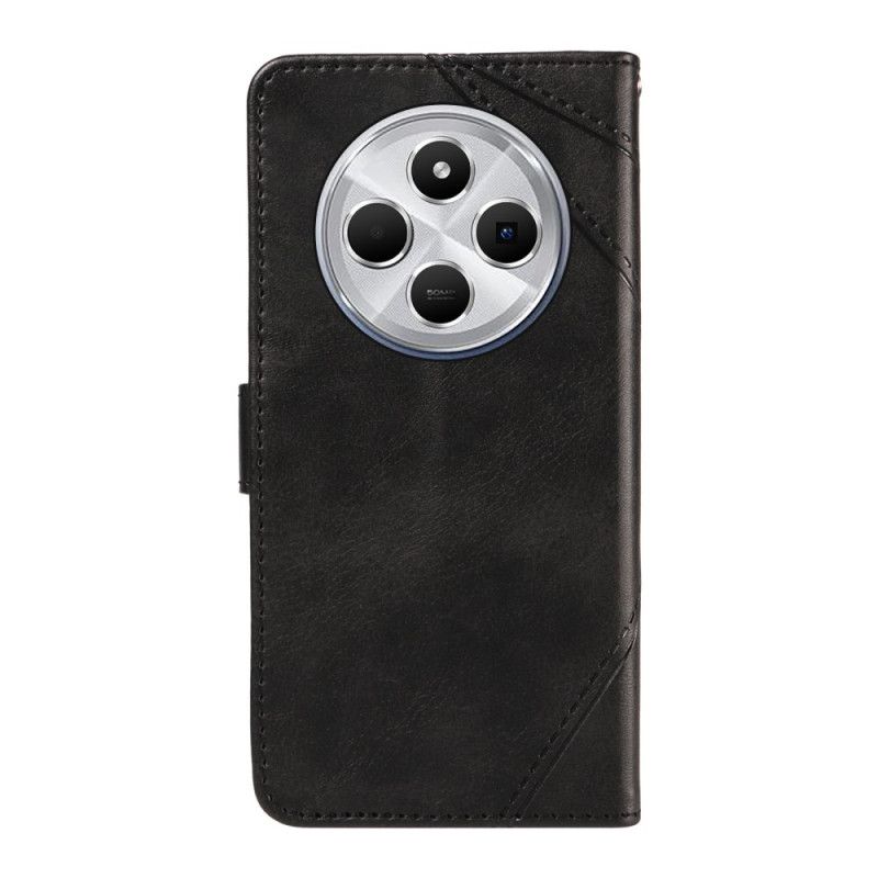 Flip Cover Til Poco C75 Tofarvede Striber